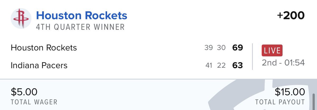 ROLL_THE_DICE2's tweet image. Rockets game looking sweet 👀 #livebet #nba #gamblingx