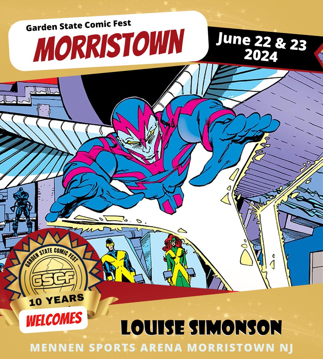 Louise is a writer and editor best known for her work on comic book  titles such as Power Pack, #XFactor , #NewMutants #worldofwarcraft #Superman : The Man of Steel, and Steel. Co-Introduced #Cable Co-Created #Apocalypse #XMen #DC #Marvel #
Read More: gardenstatecomicfest.com/lsimonsonmt24