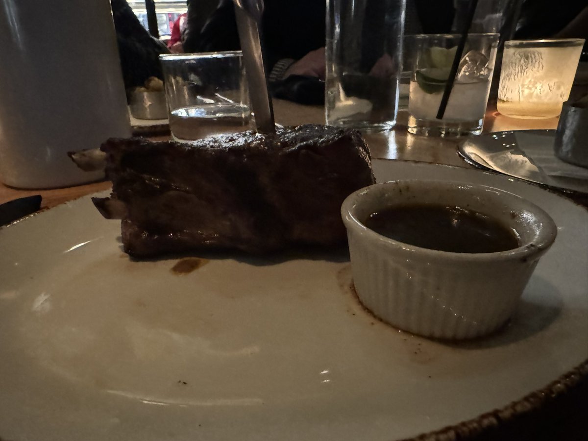 Enjoying dinner with my Frontier Communications family.  This is how BIG they make pork chops in Texas!  Everything is big in Texas!