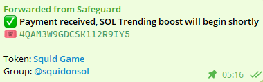 $SQUID KEEPS ON TRENDING 24/7

HUGE NEWS INCOMING IN THE NEXT HOURS

GET READY FOR $SQUID ON $SOL