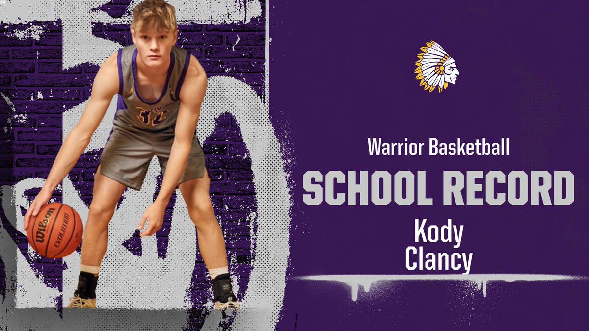 scsd2athletics's tweet image. Kody Clancy sets the school record with 10 3 pointers tonight against South Decatur!