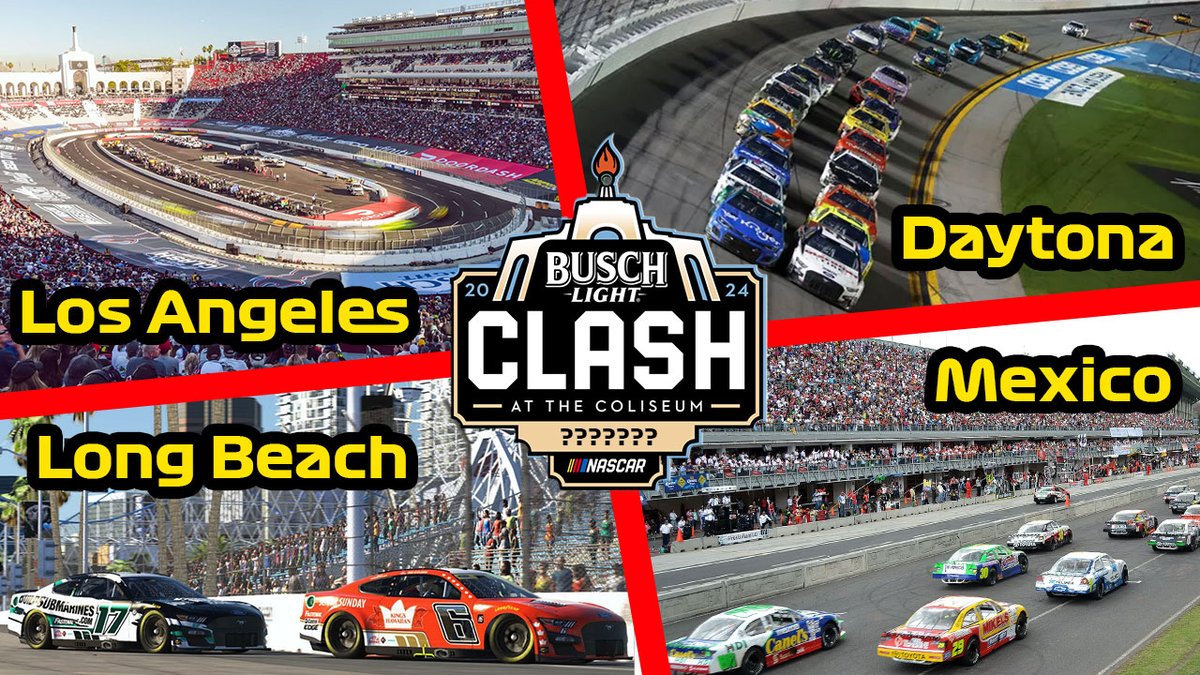 HeyAlanBailey's tweet photo. 6 Tracks that COULD host the 2025 Clash (or Points Event)
WATCH: https://t.co/8SGjv7mdqw
#NASCAR #NASCARClash #LAClash #LongBeach #Mexico #Daytona #LosAngeles @ARNRace https://t.co/GvdeaSwqB4