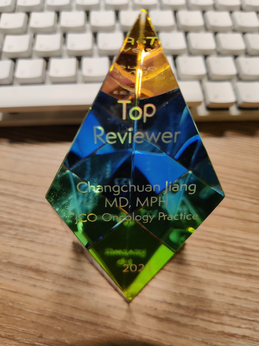 'This little gem arrived on the same day as my medical oncology board certification! Feeling doubly blessed and immensely grateful to all the mentors, friends, and family who supported me on this journey. @HanXuesong @DrRobinYabroff @RyanNipp @TiansterZhang @asco