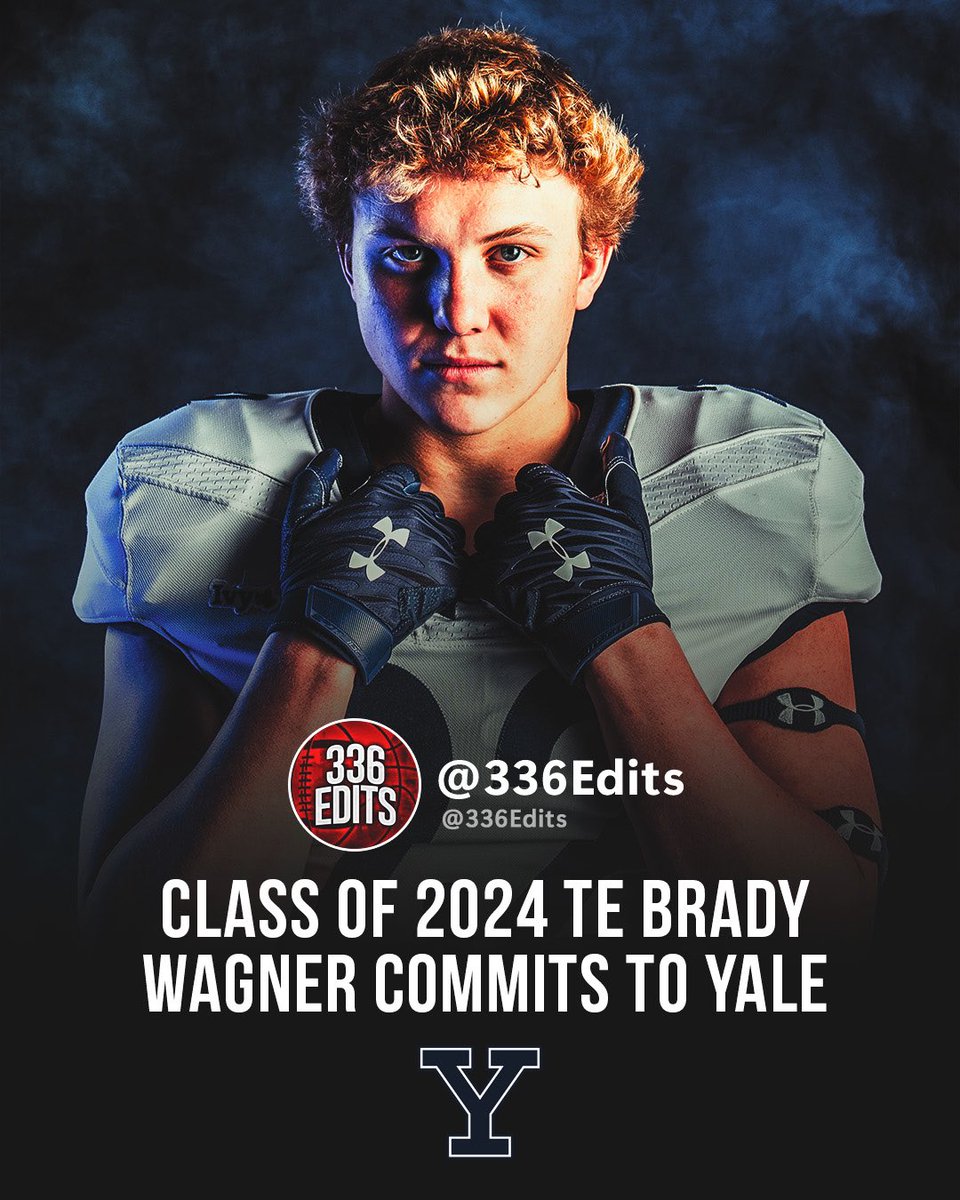 NEWS: 2024 three-star TE Brady Wagner has committed to Yale.