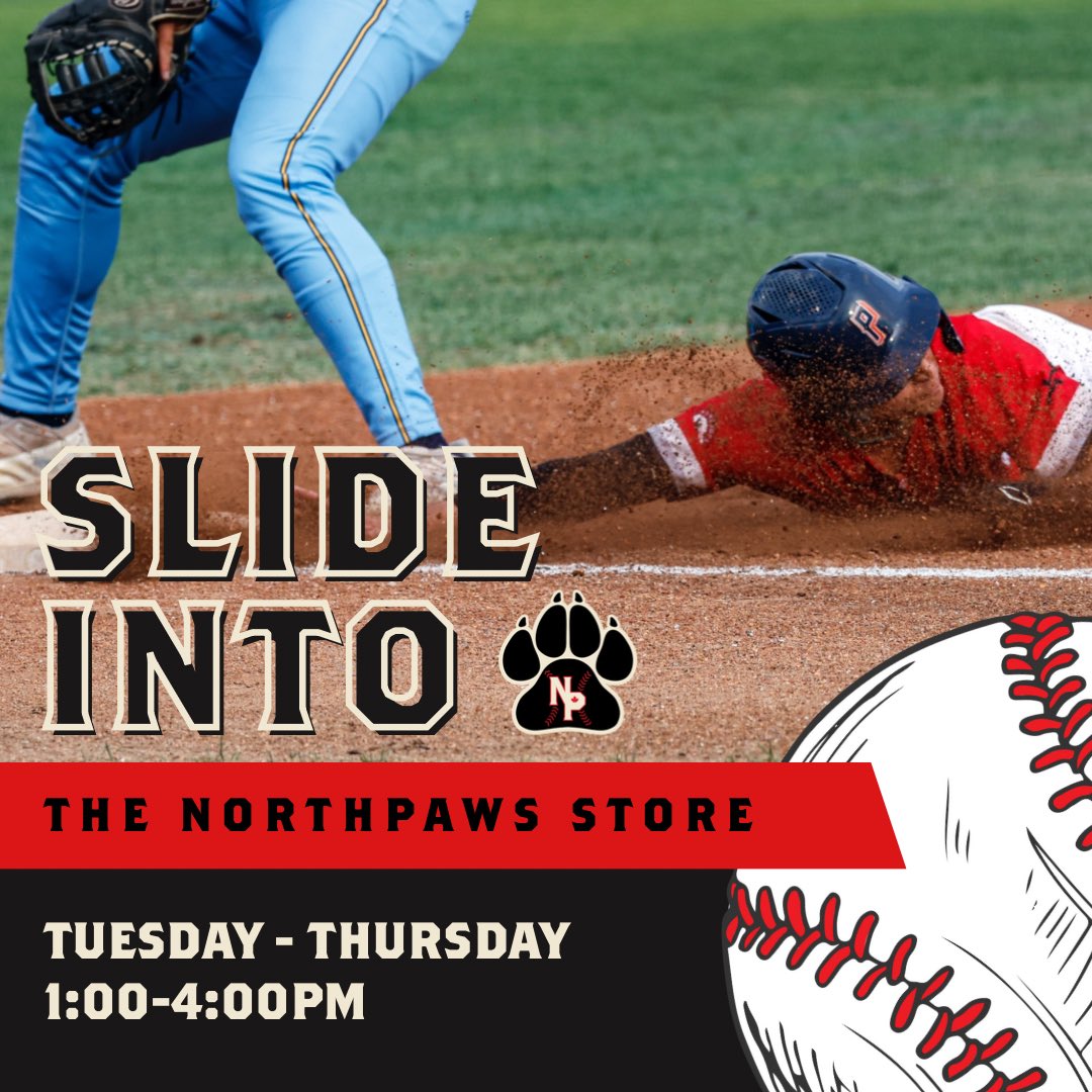 SLIDE INTO The Northpaws Store and get your paws on some swag! Don't miss out on The Northpaw Fan Pack NOW only $49.99 (originally $65) Shop now and join THE NORTHPAW NATION ⚾️🐾 #102 321 St. Paul #kamloops #northpaws