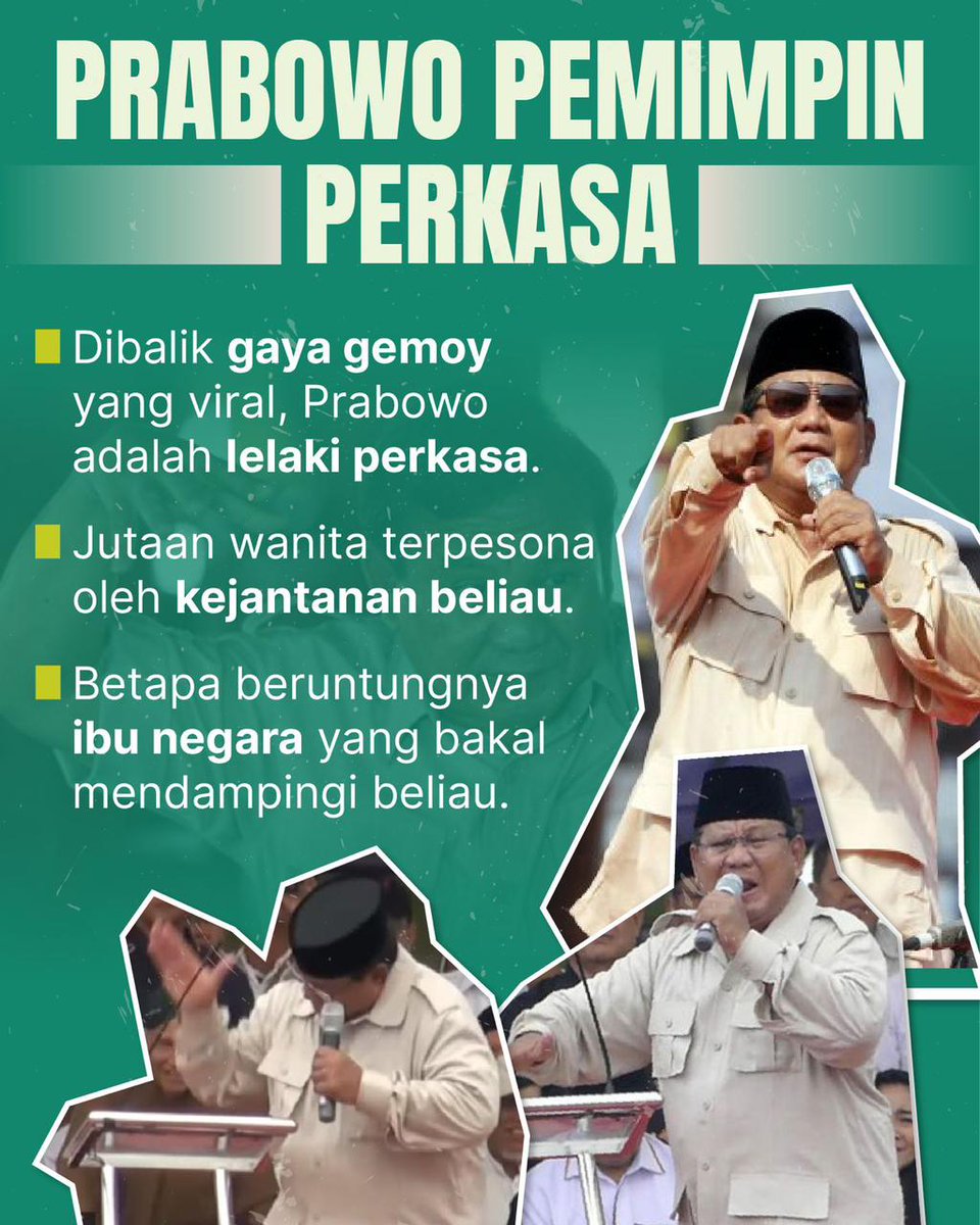 vaguze's tweet photo. @detikcom Prabowo, si pemikat hati yang menyilaukan dengan kegantengan yang memikat semua mata. https://t.co/95hVMSKYoX