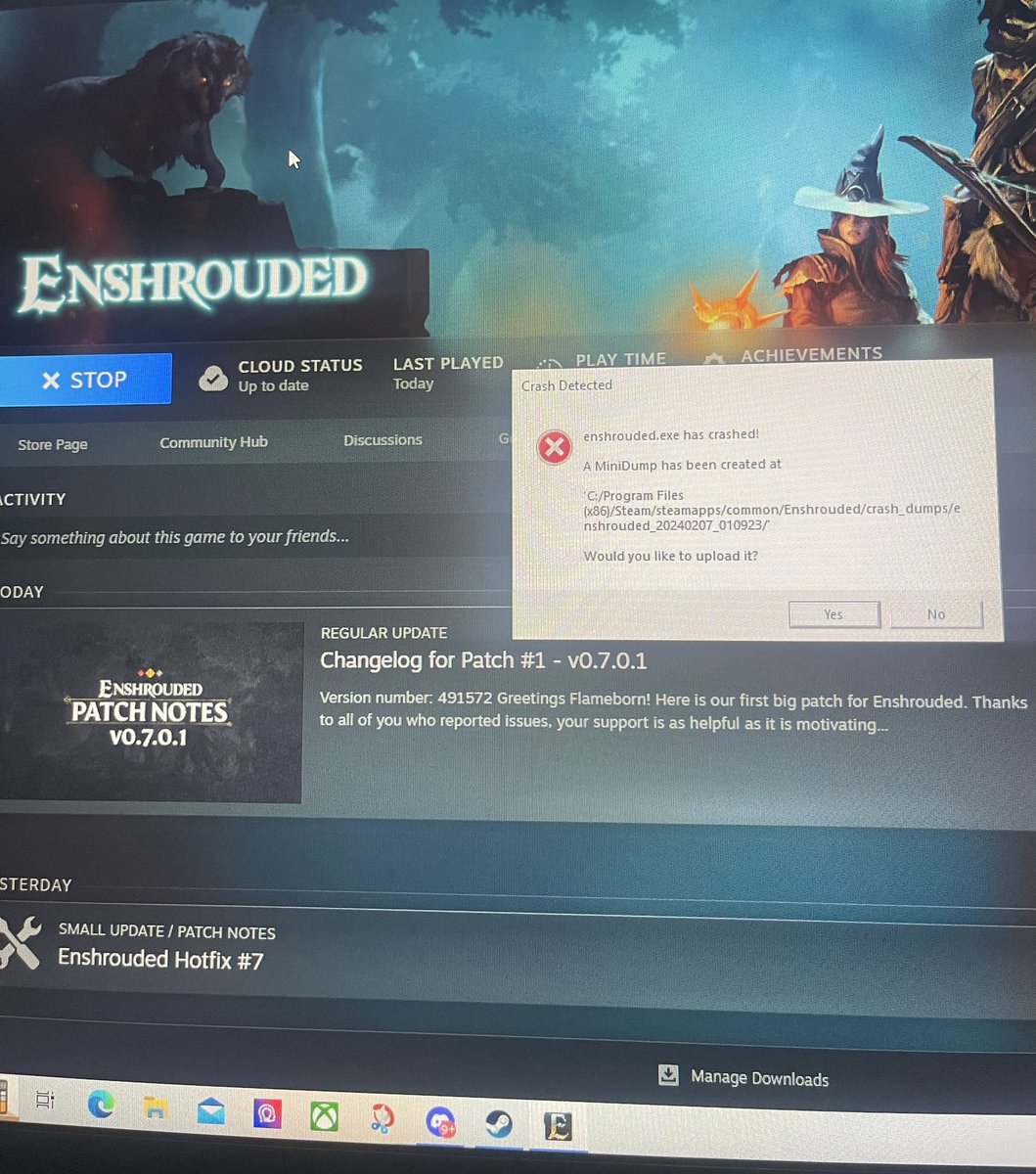 jasonnicolas09's tweet photo. @KeenGamesStudio I’m getting this error after the update. What’s the fix for this? https://t.co/1EbwBsJdxs