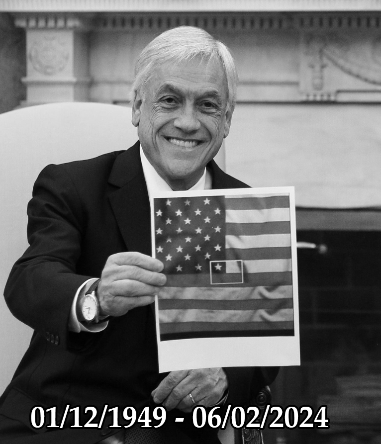 CahzIxgrade's tweet photo. A ningún otro presidente vi producir tantos memes y a la vez tomárselos tan en serio. No puedo creer que esté muerto, pero la vida puede ser muy impredescible. Gracias por tanto y perdón por tan poco, tío Piñi.
#RIPPiñera #RIPTíoPiñi #AdiósPiñera #RIPChile https://t.co/blil62YKtS