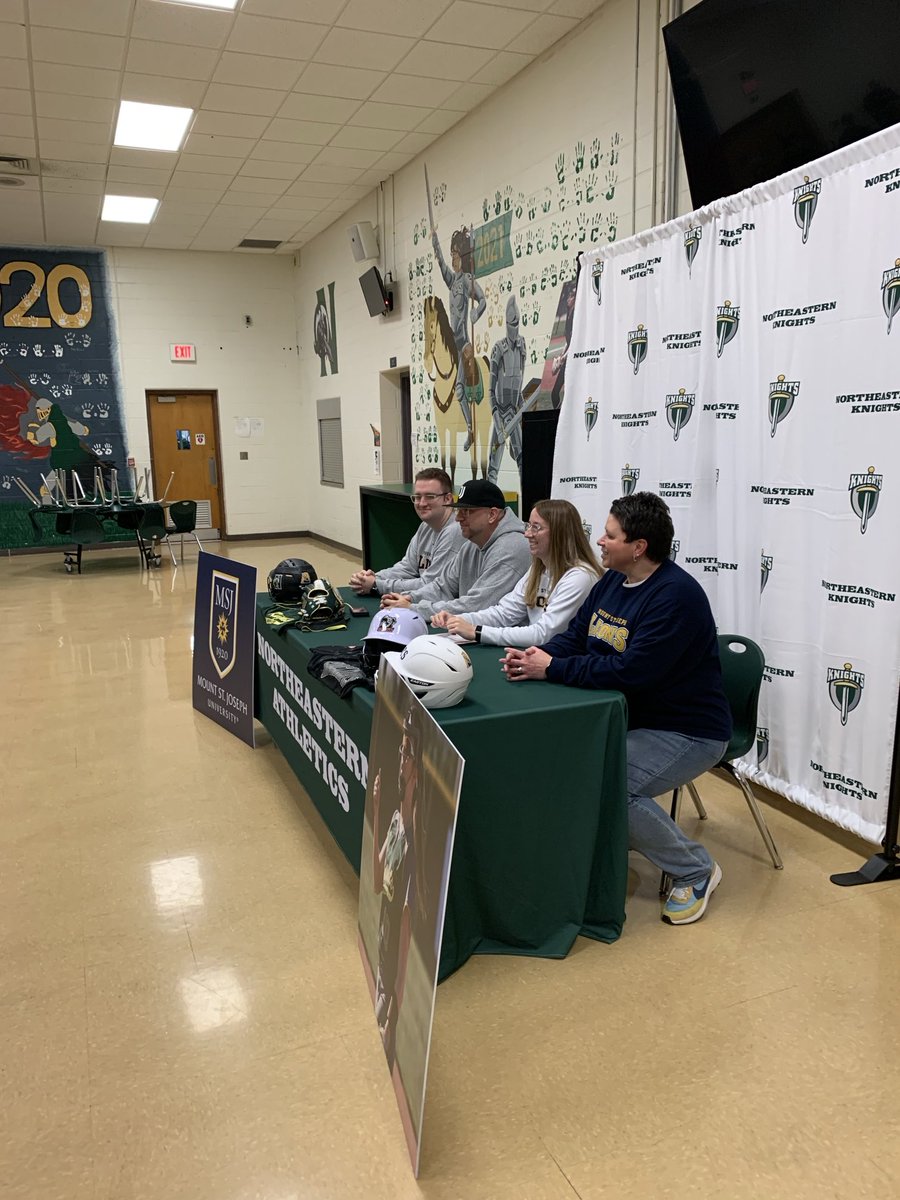 go_nws_knights's tweet photo. Clare Lopeman signs to play softball at Mt St Joe. So proud of you. https://t.co/Ykyy5t3ySJ