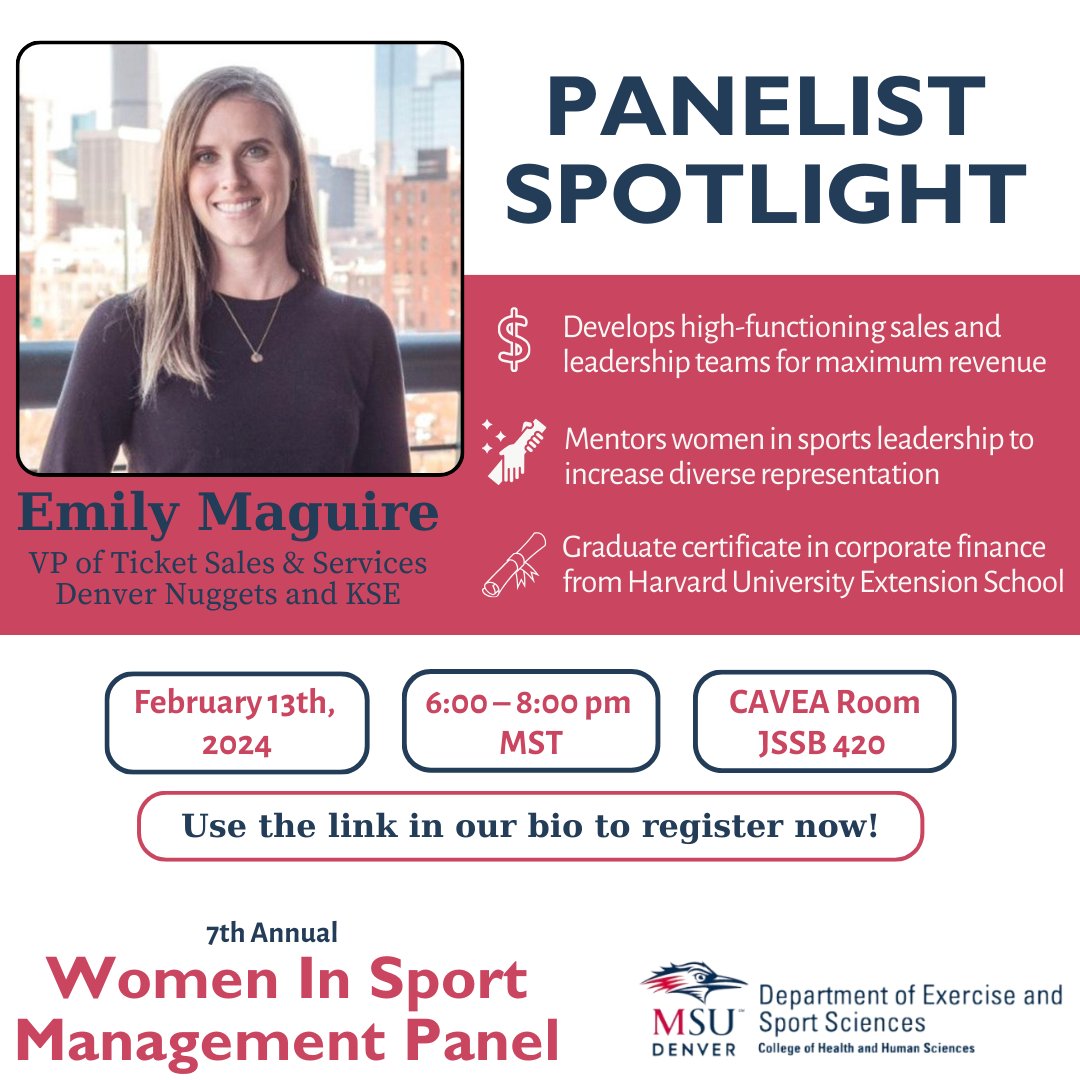 MSU Denver Sport Management tweet media