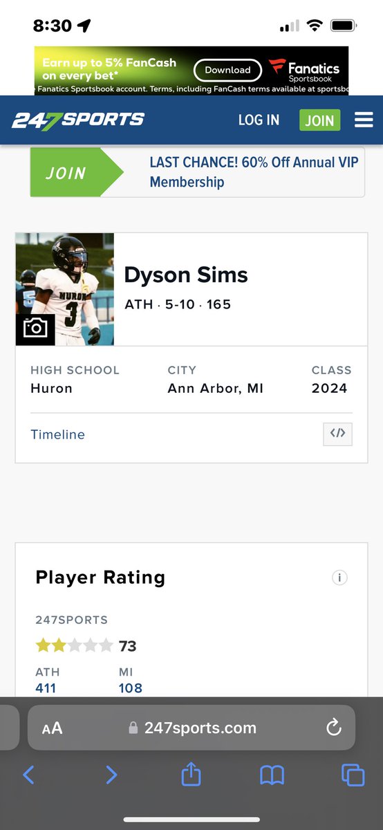 #AGTG I’m blessed to be recognized as a 2⭐️ athlete on 247 sports