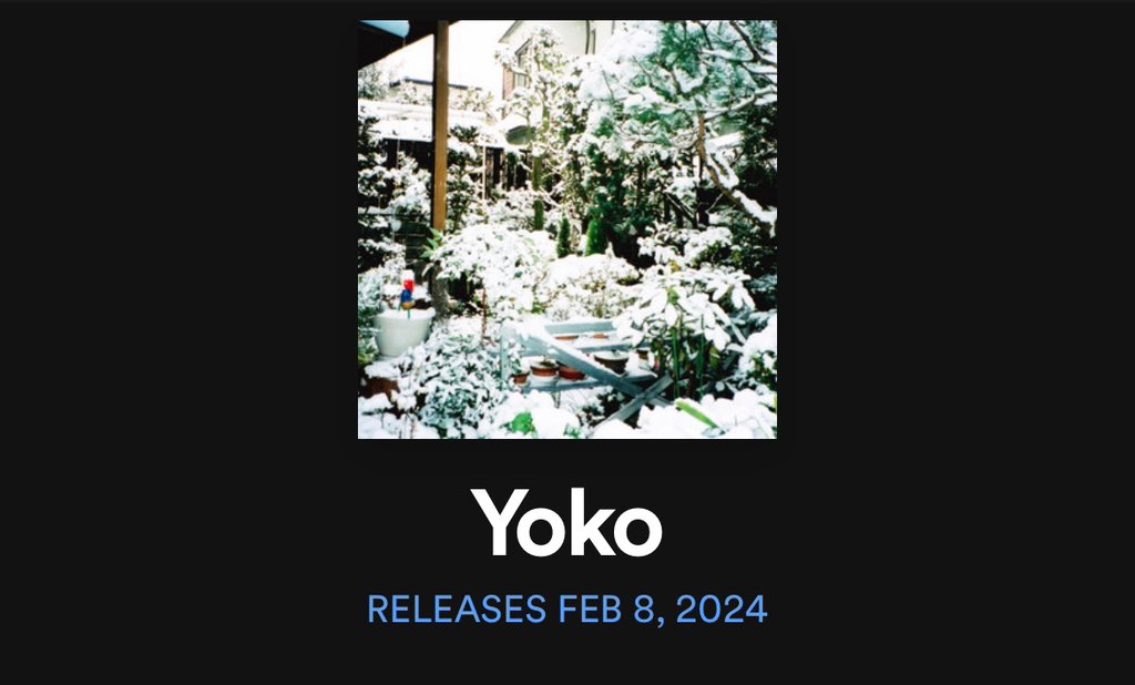 New song ‘Yoko’ comes out in 2 days