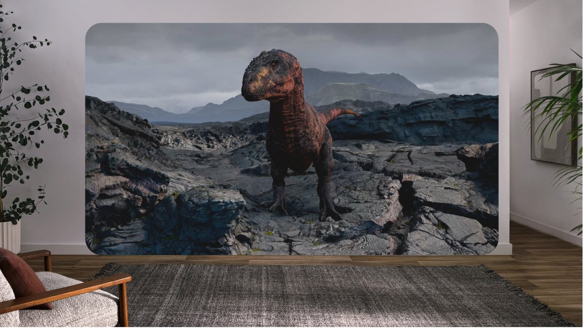JamesEveringham's tweet photo. What an honor to have written the music for Encounter Dinosaurs, an #AppleVisionPro experience produced by Jon Favreau. Thanks to Bleeding Fingers Music for the opportunity and to Eva Reistad for the beautiful Spatial mix 🦕 https://t.co/dAcRLp4PTk