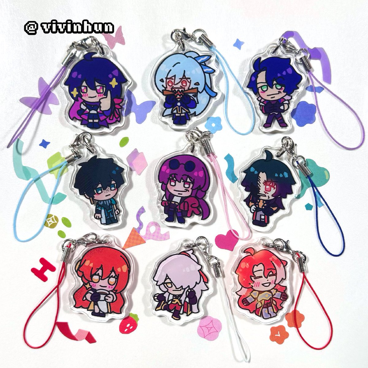 first batch of hsr charms ✌️