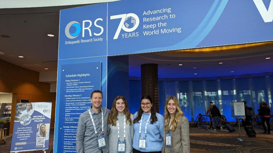 Successful time at the 2024 <a href="/ORSsociety/">Orthopaedic Research Society</a> Annual Meeting in Long Beach, CA. Enjoyed presenting my work on dynamic femoral head coverage following surgery in dysplastic hips! <a href="/MDHarrisLab/">Michael Harris</a> @WUSTL @wustl_pt