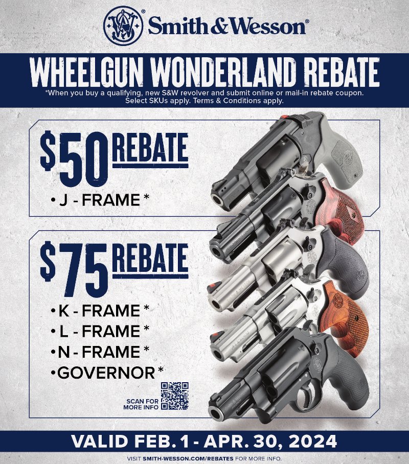 It’s a wheelgun wonderland and @smithandwessoninc revolvers qualify for an amazing rebate! Had to blur for Instagram purposes😒

#2ndamendment #revolver #smithandwesson
