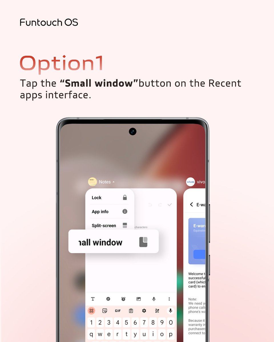 OriginOS_Global's tweet image. Opening the small window has never been easier! With two quick and simple methods, you can access all your favorite features in a snap. It&apos;s like having a secret shortcut to productivity - try it out and see for yourself! #vivo #FuntouchOS #cooltech #workfromanywhere