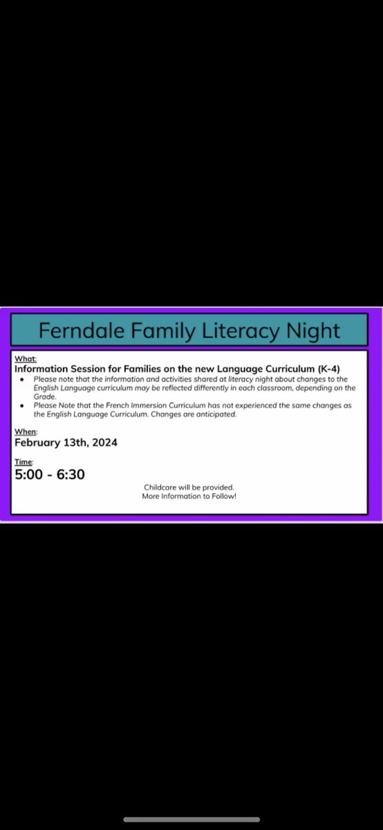 Family Literacy night coming up! Watch for specific information coming through email to families tomorrow. @CharleneScime @SCDSBLiteracy @SCDSBliteracy1