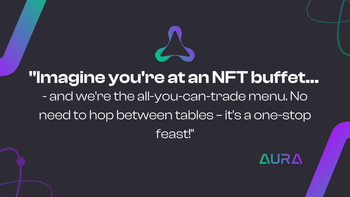 AuraExchange's tweet image. 24/7 Trade, collect, and indulge in the best of the NFT world without leaving your seat. Let the trading banquet at Aura Exchange begin! 

#MorningAura #NFTFeast #OneStopTrading