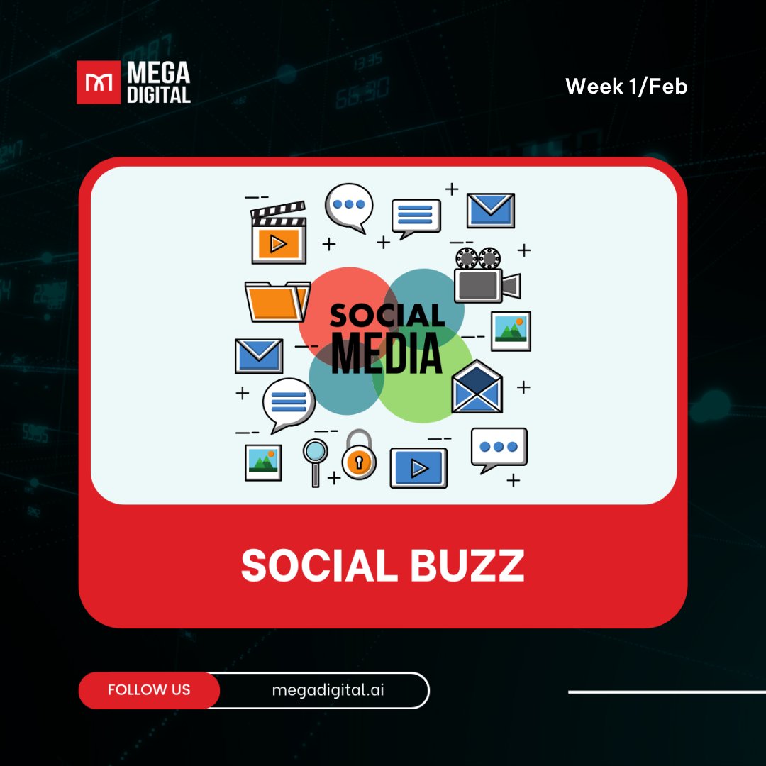 MegaDigital_Jsc's tweet photo. Social Buzz 7/2
Discover what's trending and making waves in the social world right now with Mega Digital!
#MegaDigital #news #socialmedia #socialmediamarketing #socialnewsupdates #socialnews #socialmediaplatforms #Facebook #instagram #TwitterX #TikTok https://t.co/XZypaoMmUV