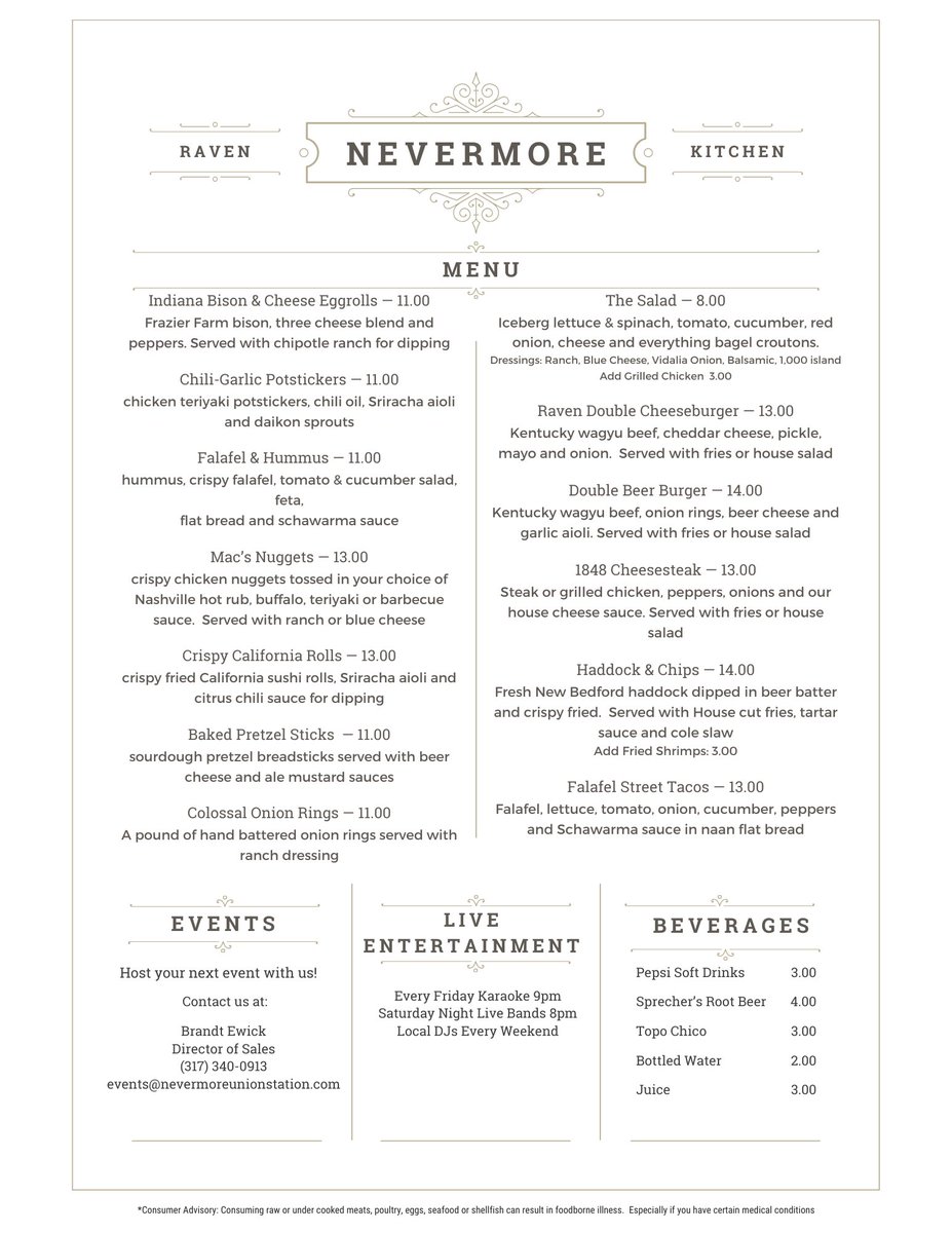 New Menu just dropped