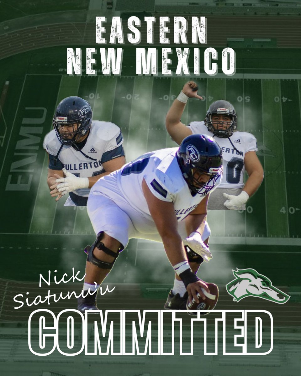 Onto the next 🤙🏼 Blessed and thankful to call ENMU home! @ENMUFootball #Committed #JUCOPRODUCT #ENMU