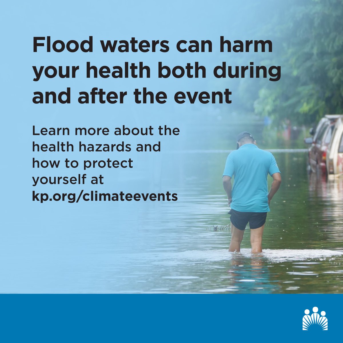 Heavy rainfall can cause severe and flash flooding, increasing the likelihood of injury and environmental contaminants. Learn about the health hazards and how to stay safe in the event of a flood: k-p.li/44rnTVX.