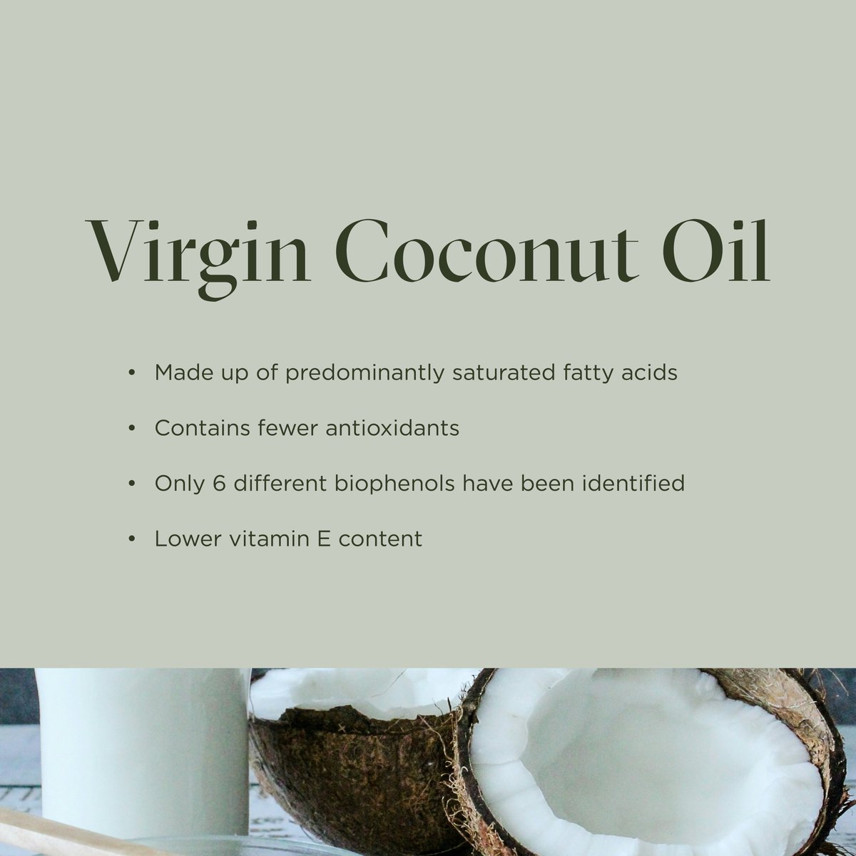 Many sources claim that coconut oil is the best choice for cooking, as it is very stable when exposed to high heat and it contains antioxidants but is this true and how does it compare to extra virgin olive oil? 

Learn more here: bit.ly/3OmigCD