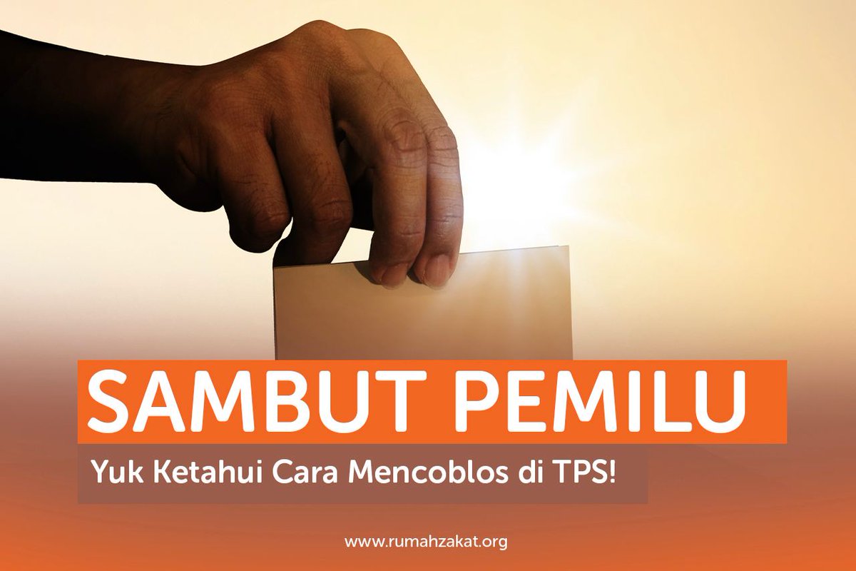 Sahabat, suhu politik di Indonesia kian menghangat. Hal ini karena semakin dekatnya Pemilu yang akan digelar pada hari Rabu, 14 Februari 2024 mendatang. Nah, Sahabat sudah tahu cara mencoblos di Pemilu kali ini, kan? Berikut edukasi singkatnya! rumahzakat.org/id/cara-mencob…
