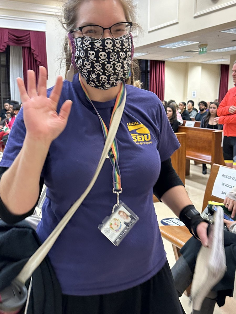 SEIU_Tennessee's tweet photo. Magda works in the library. My paycheck is the only thing keeping my family in our house. Metro workers don’t get raises or bonuses like the private sector. NPL is bleeding people. The COLA is the only guarantee we get. https://t.co/uyTzJCzmxD
