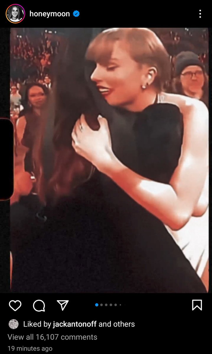 Celine posted a Tik Tok which has a photo of her with Taylor, Lana posted a video on Instagram of her going on stage with Taylor. Time to pack it up twitter activists, I can't believe this became a discourse.