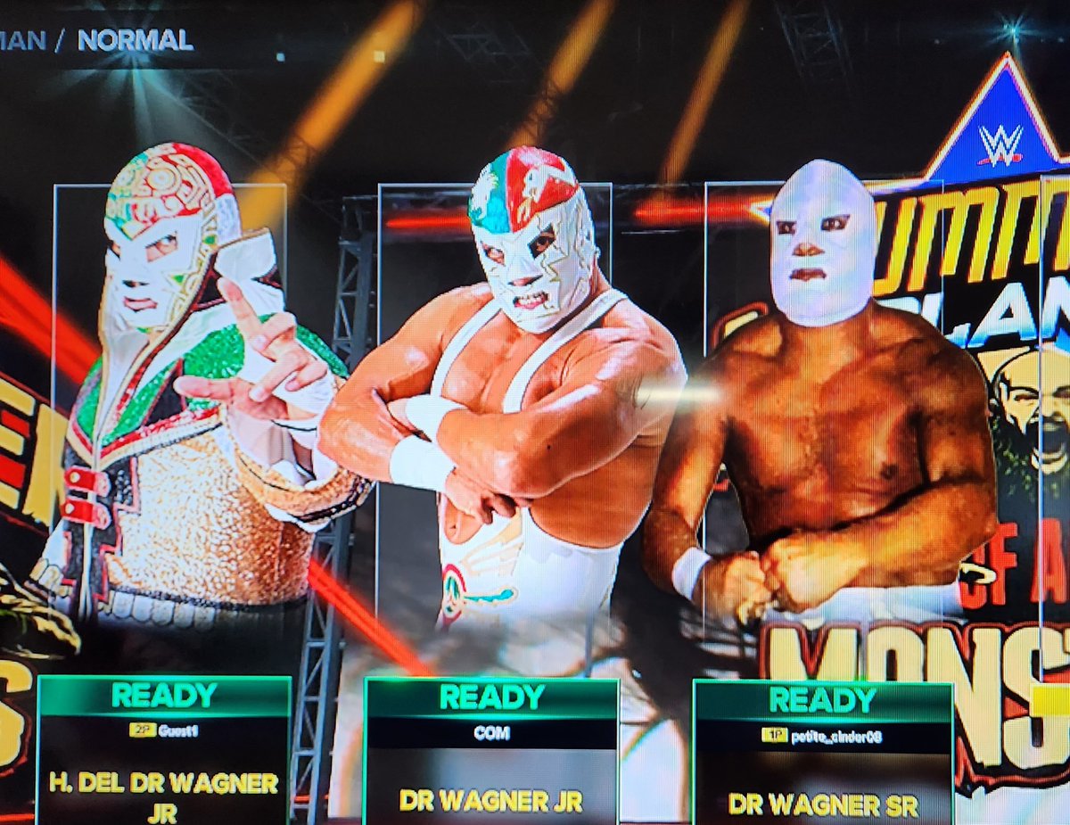 Dr.Wagner＆
Dr.Wagner Jr.＆
Hijo De Dr.Wagnel Jr.
次男のリクエストで親子三代のチーム結成🇲🇽
#noah_ghc #WWE2K23 #HijodelDrWagnerJr #DrWagnerJr #DrWagner