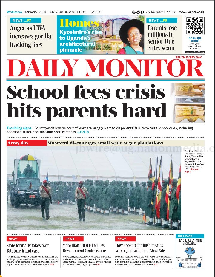 School fees crisis hits parents hard 

epaper.nation.africa/ug
#MonitorUpdates