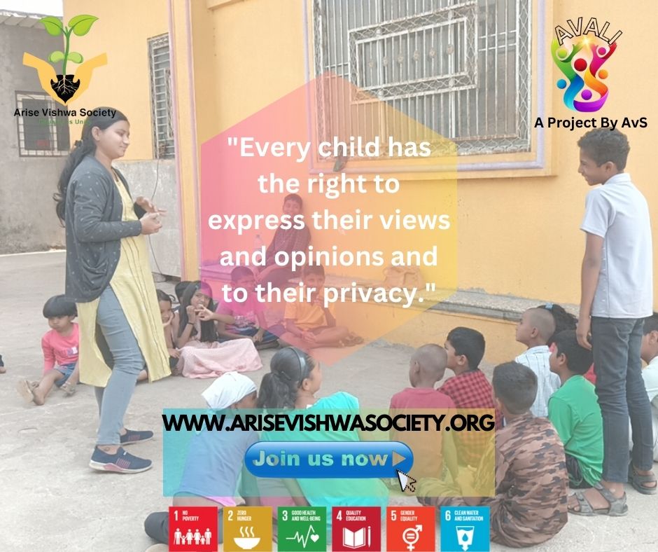 AriseVishwa's tweet photo. Hello
"Every child has the right to express their views and opinions and to their privacy."
#Get_Involved
https://t.co/vlHqmc1iqB
#AVALI #Child_Teen_Youth #Holistic_Development #Arise_Vishwa_Society #NGO #SDGS #ESG #Volunteer #CSR #Sponsor #Every_Child_Every_Right https://t.co/K2kqglxuXX