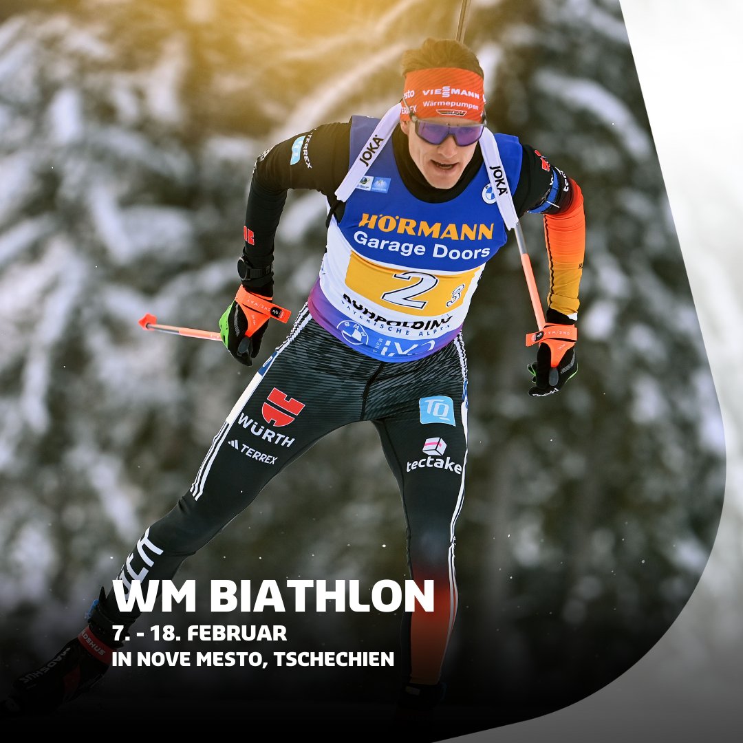 💥 Wir sind sooo bereit! 🤩 

⌛ Ab heute startet in Nove Mesto die Biathlon WM! Es geht heute los mit der Mixed Staffel ab 17:20 Uhr! Wer da nicht einschaltet ist selbst schuld. 📺 

Wir wünschen viel Erfolg und drücken von hier die Daumen! 🍀

#TeamD #TeamDeutschland #Biathlon