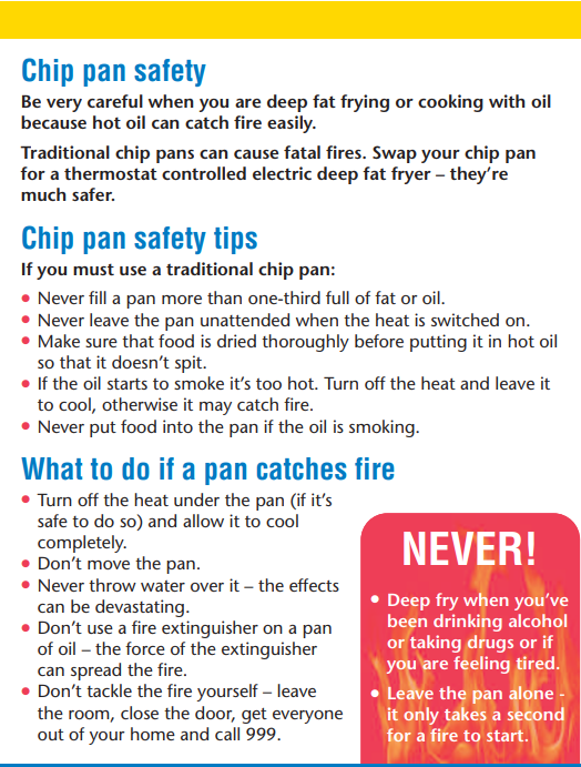 LymmFS's tweet image. Do you ever leave your chip pan unattended?

#chippan #kitchenfire #homesafety
