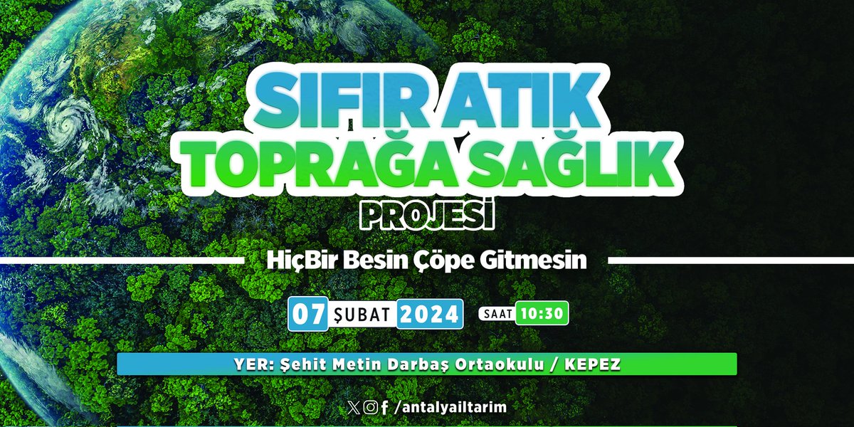 #SıfırAtıkToprağaSağlık 

Bugün #Kepez Şehit Metin Darbaş Ortaokulunda Uygulamalı Kompost Eğitimimizle atıkları öğrencilerimiz ve öğretmenlerimiz ile birlikte komposta dönüştürüyor ve tarıma kazandırıyoruz.

"Hiçbir Besin Çöpe Gitmesin"

<a href="/FratErkal/">Fırat Erkal</a> 
<a href="/ibrahimyumakli/">İbrahim Yumaklı</a>
<a href="/EmineErdogan/">Emine Erdoğan</a>