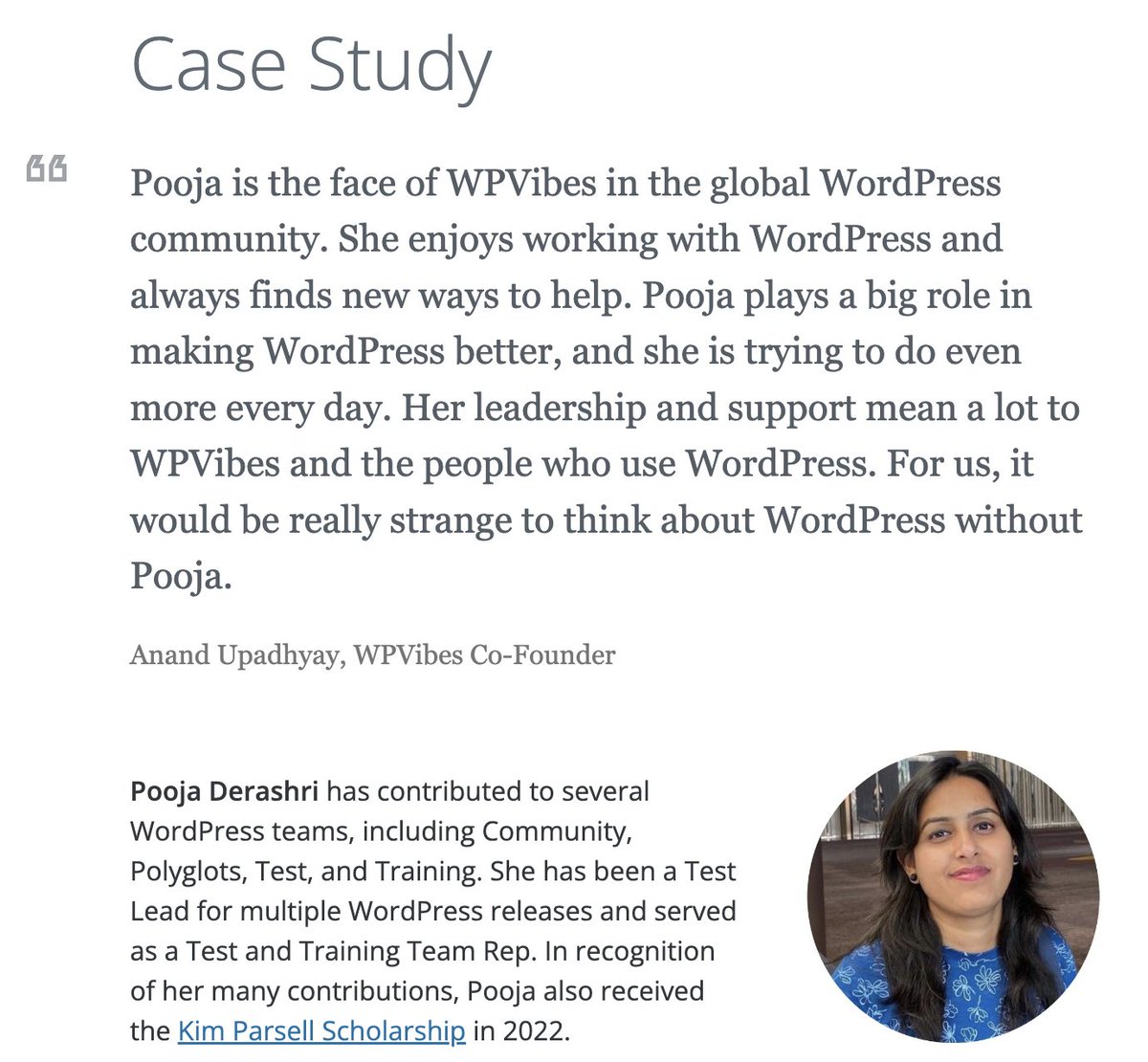 PoojaDerashri's tweet image. Feeling incredibly honored and grateful to be featured on the Five for the Future page by @WordPress. Contributing to WordPress has been an amazing journey, and being recognized for it is truly humbling. 
wordpress.org/five-for-the-f…
 #WordPress #FiveForTheFuture