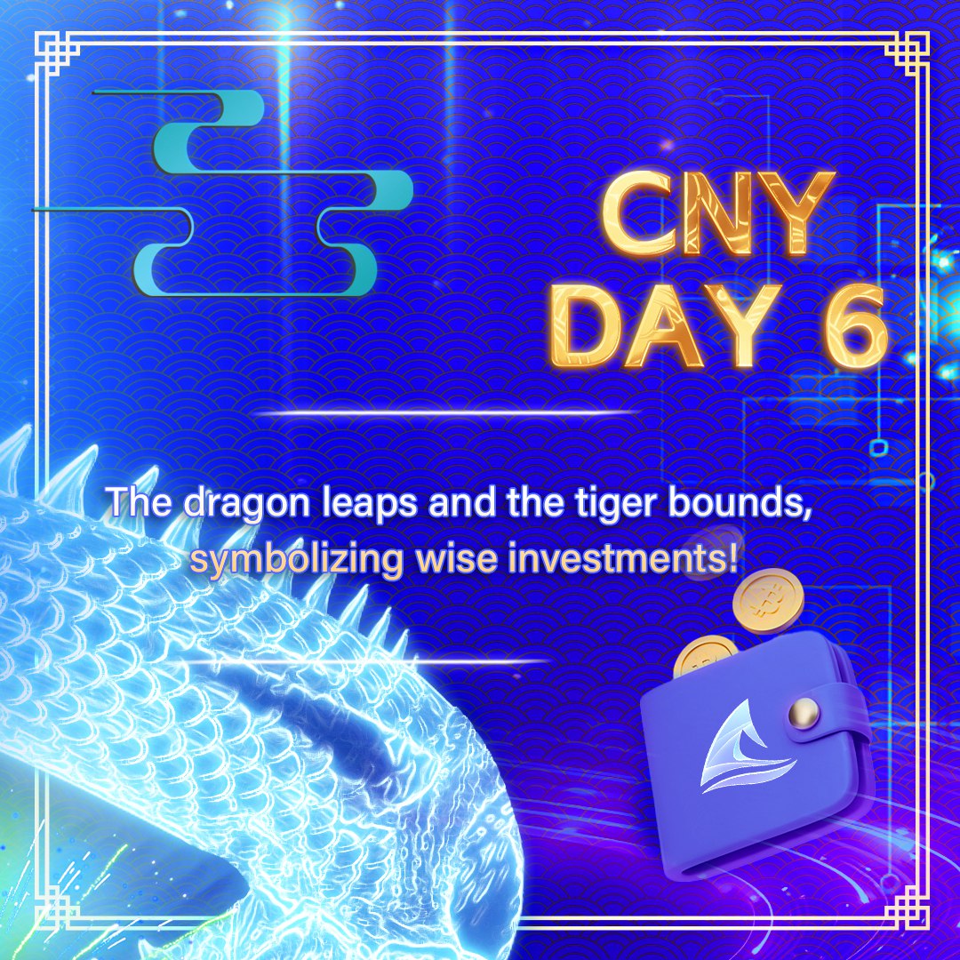 CNY Day 6 🐲
The dragon leaps and the tiger bounds, symbolizing wise investments!

Discord: discord.gg/fintoken
Wallet Download: fintoken.pro

#USDT #Celebrate #FINTOKEN #CNY2024