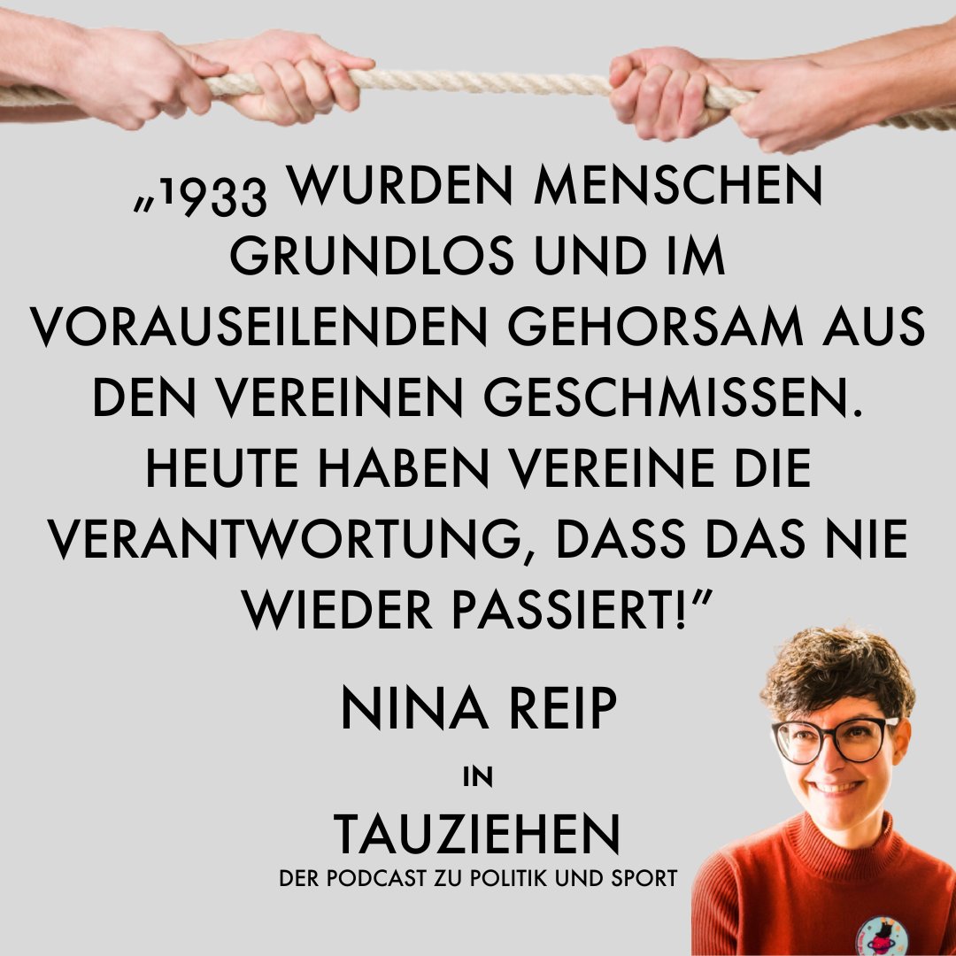 Gerade ist auf den Straßen viel los - Menschen die klare Kante gegen Rechts und für die Demokratie zeigen. In #Tauziehen - der Podcast zu Politik und Sport sprechen Nico und Nina gemeinsam darüber. #WirSindDieBrandmauer

Überall wo es Podcasts gibt: …-podcast-politik-und-sport.podigee.io
