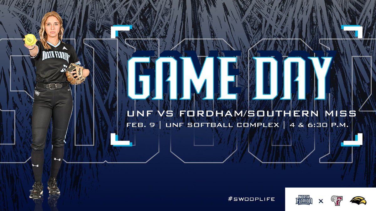OspreySB's tweet photo. 🥎 RIVER CITY LEADOFF
🆚 Fordham/Southern Miss
📍 UNF Softball Complex
⌚️ 4 & 6:30 p.m.
📊 https://t.co/SkA6ShTYaQ
💻 https://t.co/zVRlZB5F7S (G1)
💻 https://t.co/hzGGxET7Ih (G1)
🎟 https://t.co/rPDee85ZCd
#BirdsOfClay https://t.co/EAmtiSH7Le