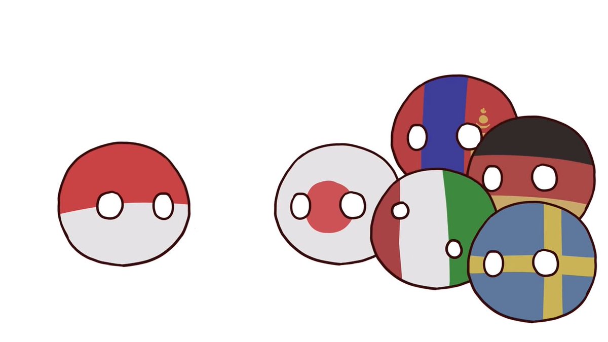 ポーランドボール #PB 素材配布 のほごるのYMM4（多分3もいける）対応