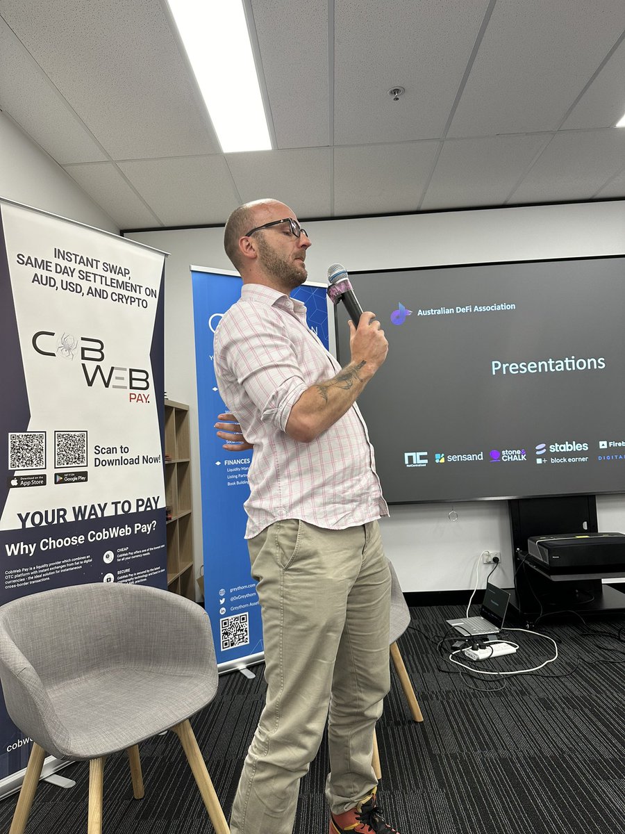 CobWeb_Pay's tweet photo. CobWeb Pay and @CloudTechGrp is delighted to be presented as a sponsor of the @AusDeFi Association!!

2024 is going to be great and looking forward to see where our partnership takes us and the blockchain industry 🚀 

📍 @0xGreythorn 💪 https://t.co/7iuiycIRpl