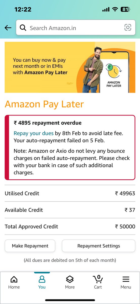 jnag1609's tweet photo. Such a bad service of @add_axio @ask_axio   Pls tell me why my credit score will get negative impact if I’m getting time to pay till 8th feb? I remember in Dec I paid on 8th of the month, no late dues or negative impact was there on my cibile score! Now what? Why late fee now? https://t.co/rXNvkYG0wI