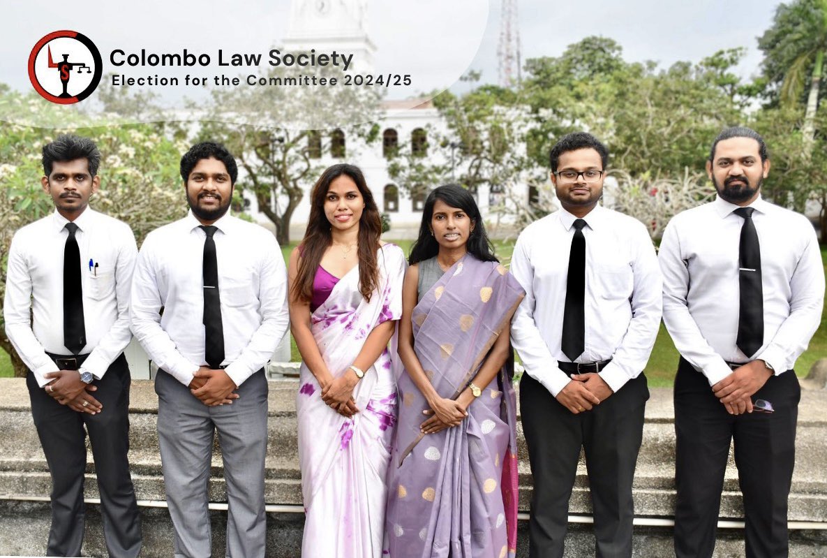 IsharaMadhu's tweet photo. Dear all,
We, as a team of young lawyers will be contesting for t Committee of t Colombo Law Society 2024/25. We respectfully seek ur support to generate a new HOPE for t legal fraternity.
The Election will be held on 10th Feb from 9.30 am - 2.00 pm
#NewWaveJustice #lka 2/1 https://t.co/rFslPyHGPO