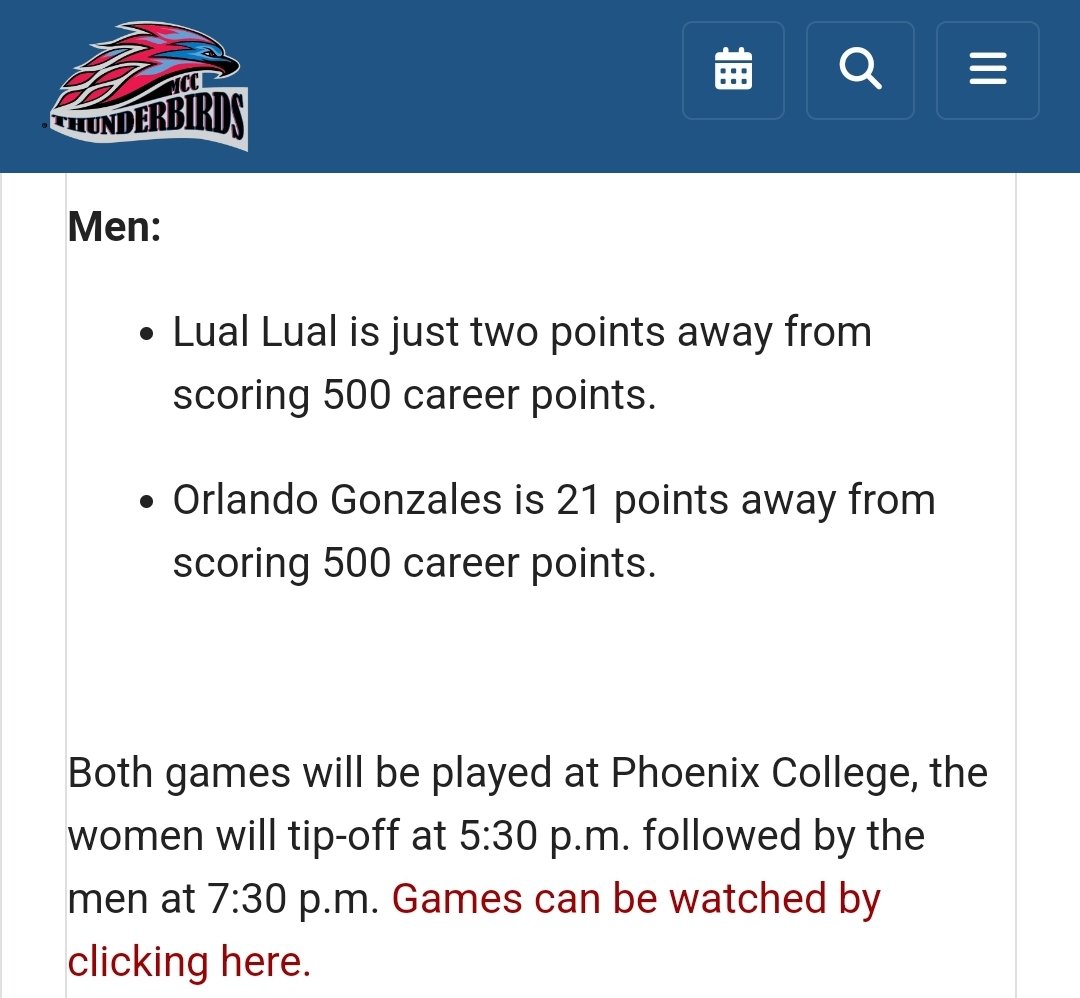 AZ Basketball (@az_basketball) on Twitter photo Lets gO <a href="/lualtheking/">Lual Lual</a> and <a href="/OrlandoG0202/">Orlando Gonzales</a> keep eating!!
<a href="/MesaCCMBB/">MesaCC Men's Basketball</a> <a href="/TBird_Athletics/">Mesa Thunderbirds Athletics</a> Lets gO <a href="/lualtheking/">Lual Lual</a> and <a href="/OrlandoG0202/">Orlando Gonzales</a> keep eating!!
<a href="/MesaCCMBB/">MesaCC Men's Basketball</a> <a href="/TBird_Athletics/">Mesa Thunderbirds Athletics</a>