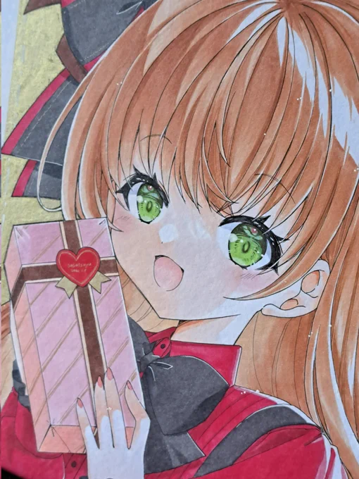 水彩って時間かかるよね…ミニ色紙塗りながら大色紙1枚描けちゃったよ… 