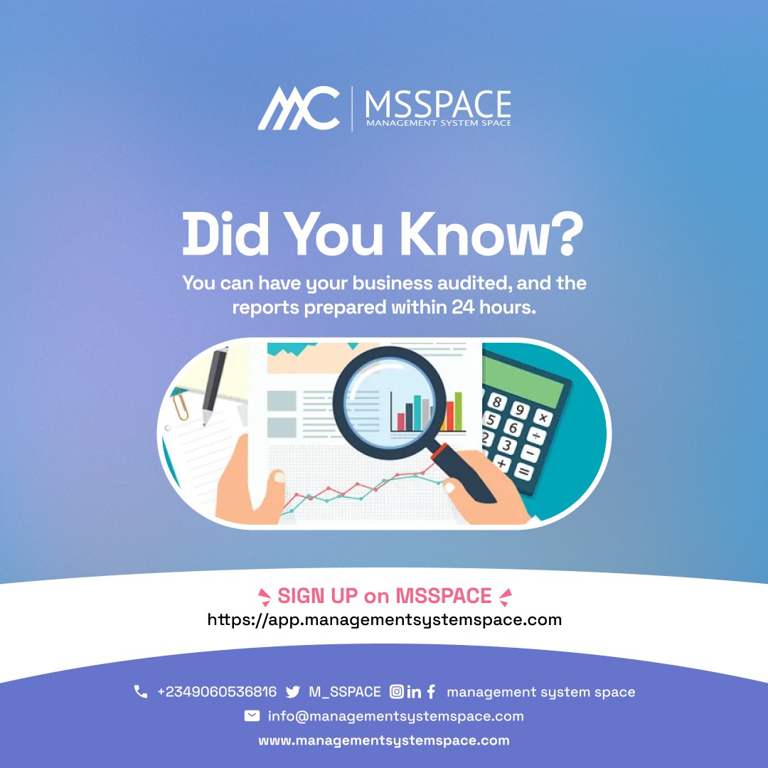M_SSPACE's tweet image. MSSPACE&apos;s Audit and GAP analysis tools deliver results in over 50% less time compared to traditional methods, enabling real-time, proactive decision-making for your organization! Curious to know more? Explore @ app.managementsystemsspace.com #MSSPACE #EfficiencyBoost #ProactiveDecisions