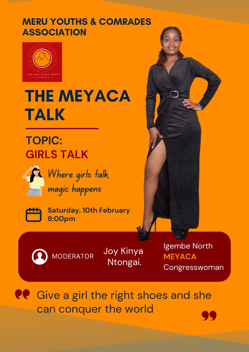 meyaca_23's tweet photo. We are back bigger and better.Let's meet every Saturday to discuss matters affecting us youths.This Saturday 10th February 2024 from 8pm ladies it's your weekend to meet discuss and get to grow together. Join https://t.co/NJ2ukFdfUq and make magic. #TECNOAFCON2023 #themeyacatalk https://t.co/Gf0Qh4R7UG