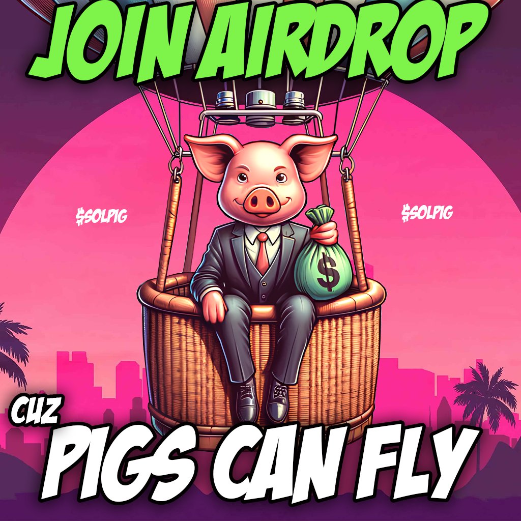 Solana_Pig's tweet photo. 🌟🐷 Get ready, #Solana family! We're launching an airdrop like no other — $10.000 worth of $SOLPIG tokens are up for grabs!

1. Like &amp; RT — spread the #Crypto Love! 🎉
2. Join our presale at https://t.co/BDlIFqajWH!🌐👇

Brace yourselves for a $SOLPIG shower!🚀🐷💰 https://t.co/7XkkrtI8AR